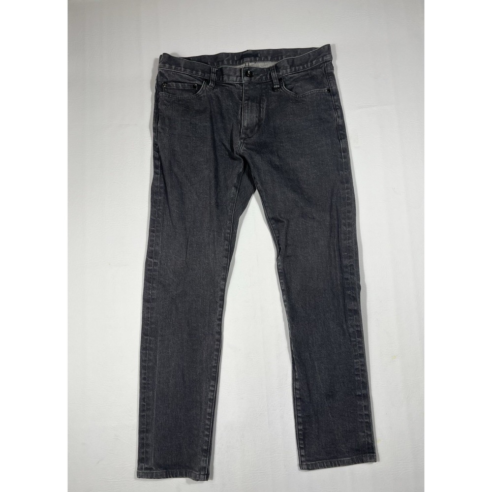 John Varvatos Selvedge Denim Jeans Mens 32R Black Wash Slim